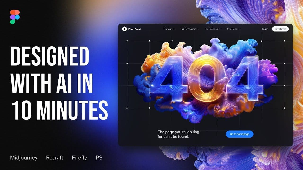 I Used 4 AI Tools To Design This 404 Page In 10 Minutes image