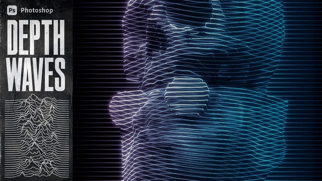 Advanced Photoshop // Depth Waves Scan Effect