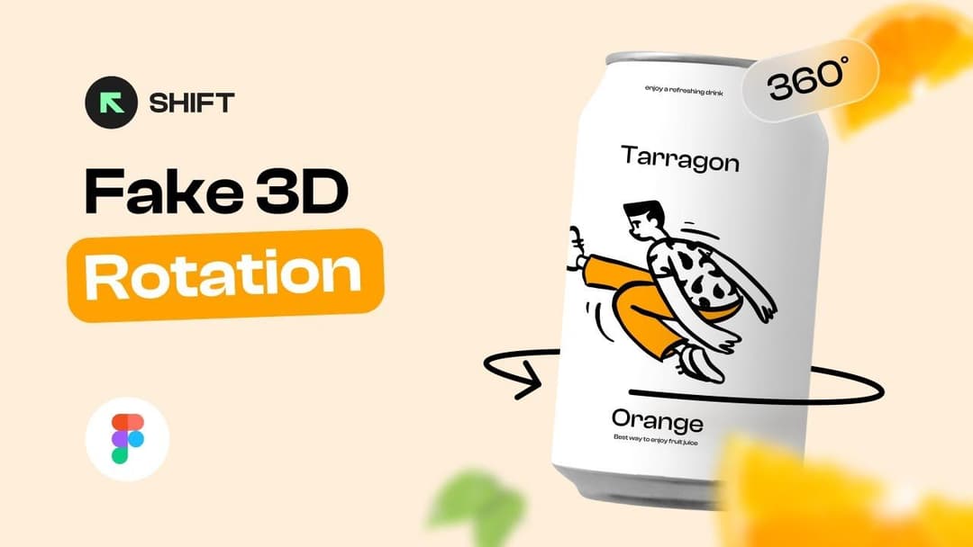 Figma Tutorial: Fake 3d Rotation in Figma